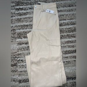 Women’s Cream Cargo Pants